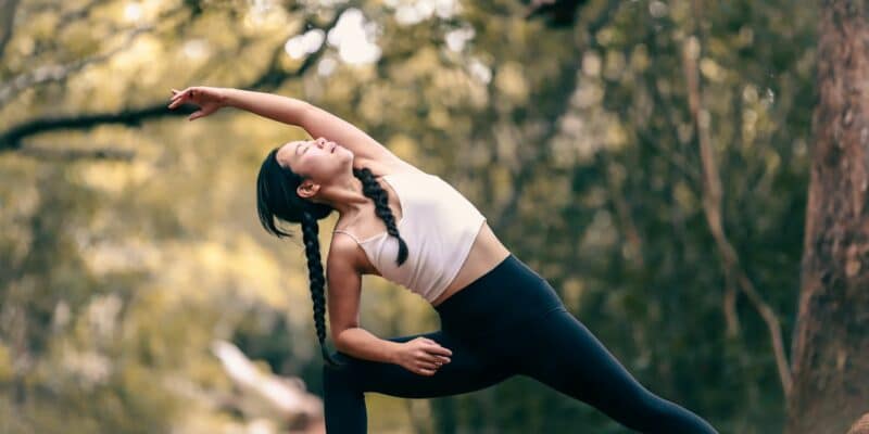 stretching